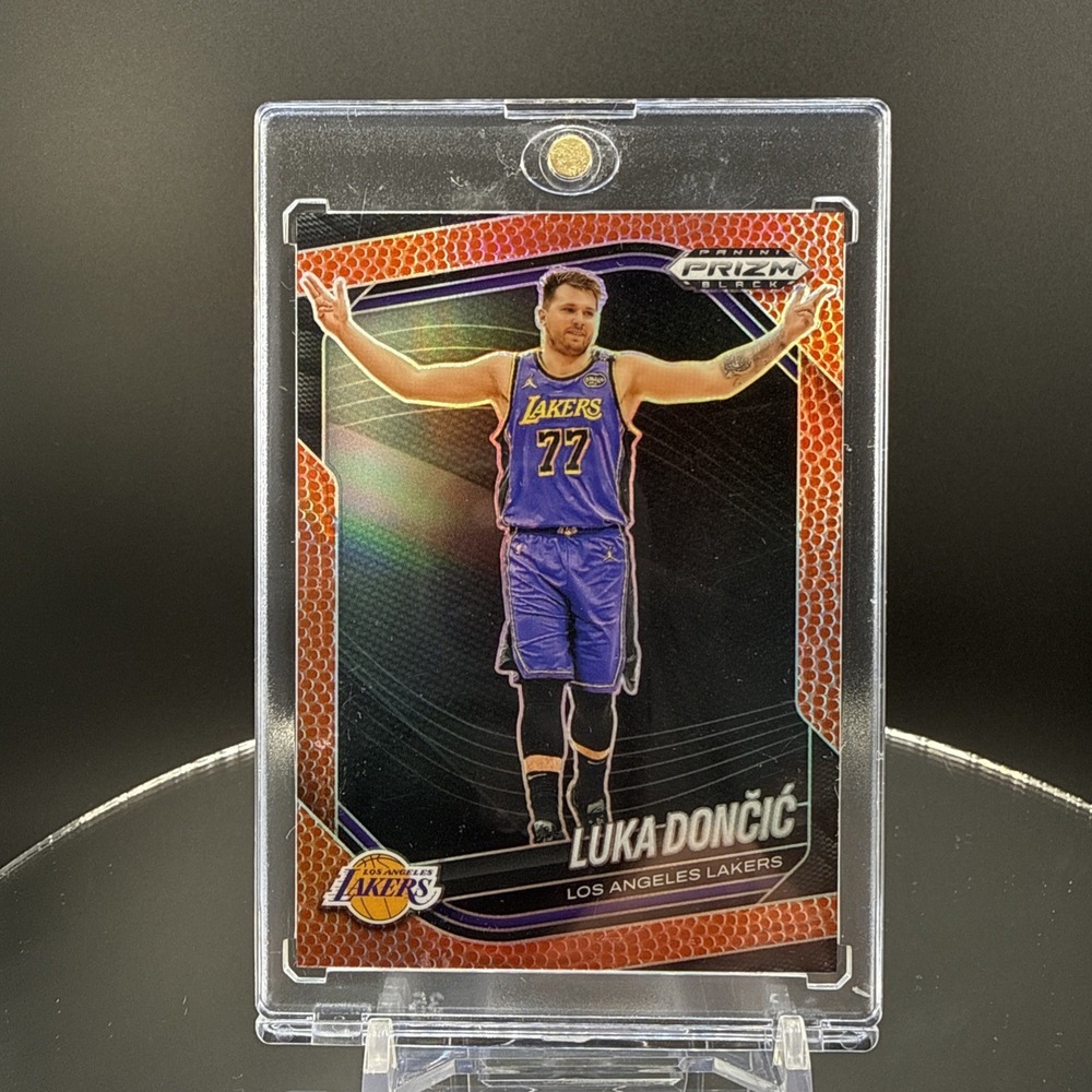 2024-25 Panini Prizm Black - Luka Dončić, Luka Dončić #5 Basketball Prizm /225